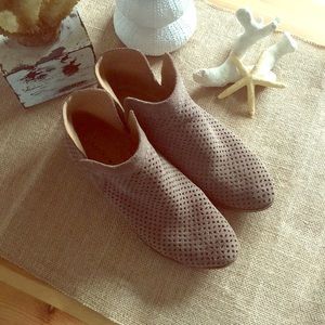 Lucky Brand Brooklin Perforated Suede Bootie
